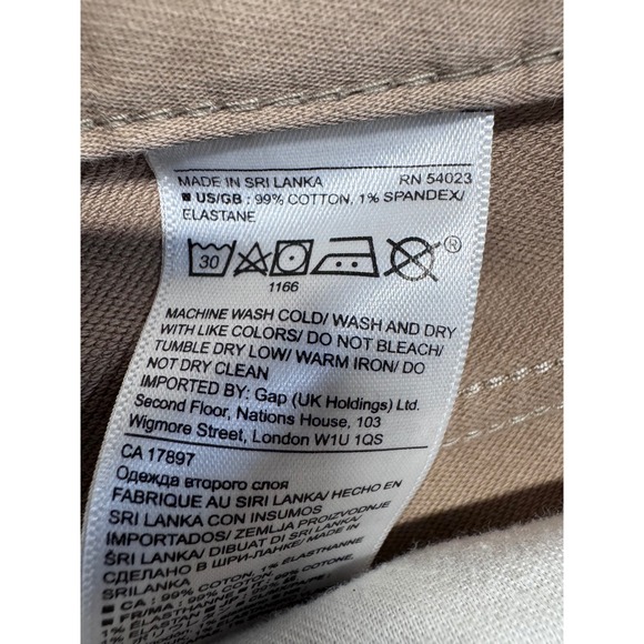 Banana Republic The Traveler Slim Fit Pants Khaki Tan Men's 36x34 - Picture 8 of 11